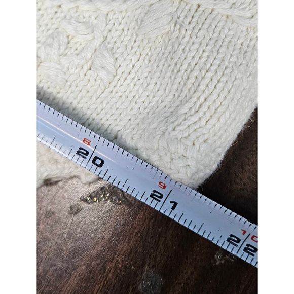 Gina Peter's Vintage 80's Knit Floral Sweater Vest Off White Size Large - Picture 7 of 8